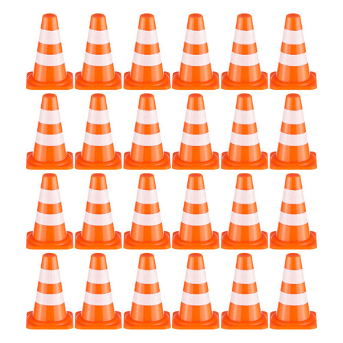120 Pcs Kids Mini Traffic Cones Orange For Learning Traffic Rules 1
