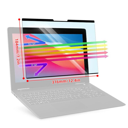 14'' Blue Light Blocking Screen Protector for Laptop 16:9 Ultra-Thin 1