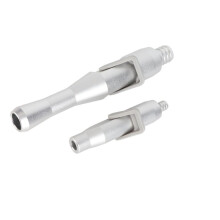 Dental Salivautkastare Sugventil Aluminiumlegering Stark Kort Spetsadapter