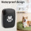 Wireless Dog Door Bell Transmitter Receiver, 9.5x6.5cm, Black 4