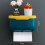 Multifunctional Wall Mount Plastic Tissue Dispenser 22x13.5cm 3