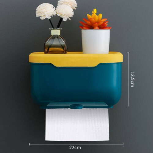 Multifunctional Wall Mount Plastic Tissue Dispenser 22x13.5cm 2