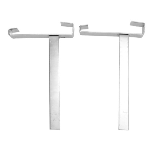 Stainless Steel 2 Pcs Beehive Frame Holder, 5 Frames Capacity, 23x14cm 2