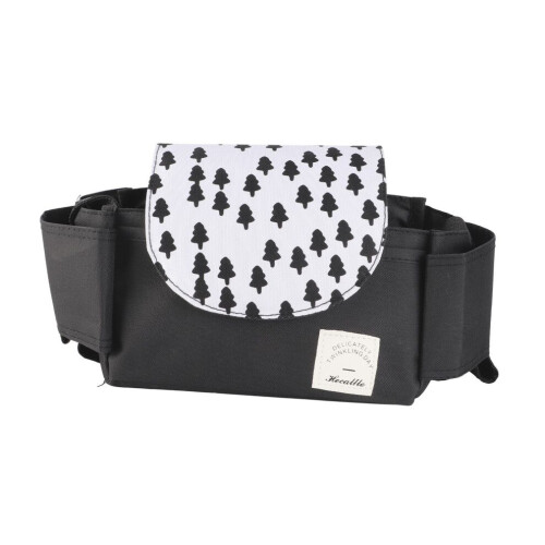 Baby Stroller Hanging Bag Organizer Universal Cup Holder Storage Bag Strollers AccessoryMini Tree Pattern 1