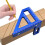 Aluminum Woodworking Square Protractor 45 90 Triangular Ruler Blue 4