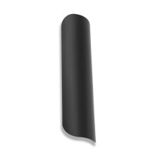 Universeller Hitzeschutz für Motorradauspuffrohre, 228 x 64 mm, schwarz, robuster Stahl
