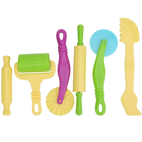 6 Pcs Plastic Clay Dough Modeling Tool Children