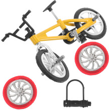 1 Set Mini Legierung Finger Fahrrad Modell Realistische Rad