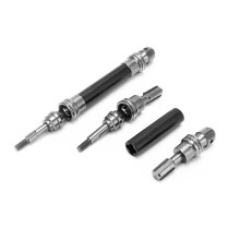 Afneembare voorste aandrijfas voor 1/10 4x4 RC-auto, staal en aluminium
