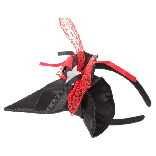 2Pcs Halloween Headband With Tiny Witch Hat For Party And Cosplay 2