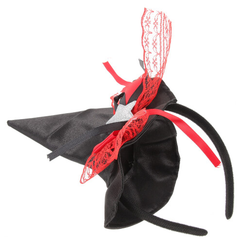 2Pcs Halloween Headband With Tiny Witch Hat For Party And Cosplay 1