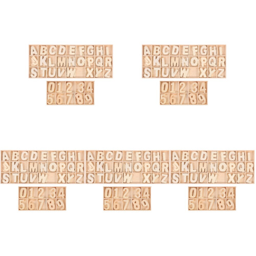 10 Sets Onafgewerkte Letters En Cijfers Chips 1
