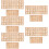 10 Sets Onafgewerkte Letters En Cijfers Chips 11