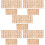 10 Sets Onafgewerkte Letters En Cijfers Chips 8