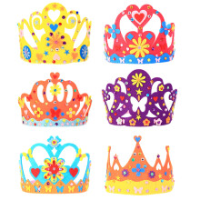6 Sets Kinderkroon Diy Materiaal Voor Verjaardagshoedjes