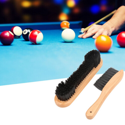 2pcs Billiards Pool Table Rail Brush Set Cleaning Tools Accessory