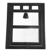 Puerta mosquitera para mascotas de 29 x 24 x 1,5 cm, pequeña solapa para perros, gatos y cerdos, cerradura