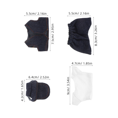 1 Conjunto De Roupas Para Bonecas, 14 Cm, Cores Sortidas 1