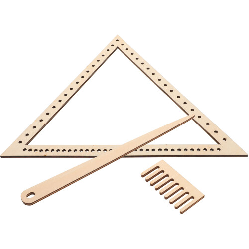 Juego Telar Tejido Triangular Tabla Herramienta Manual 2
