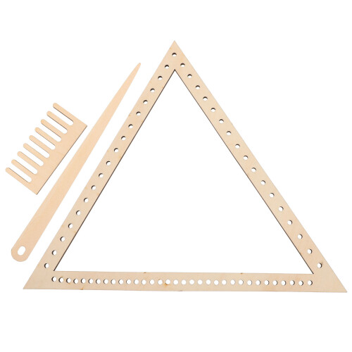 Juego Telar Tejido Triangular Tabla Herramienta Manual 1