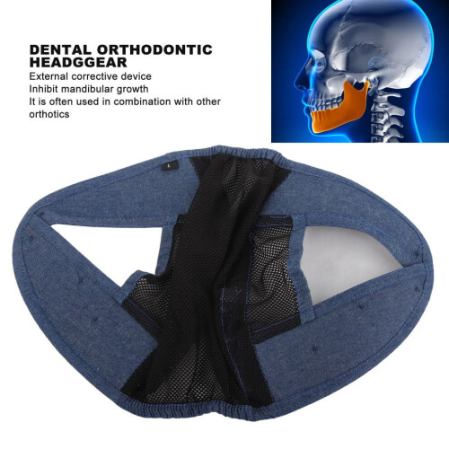 Adjustable Orthodontic Headgear with Jaw Pad for Underbite Correction 2