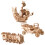 3Jgo Puzzles 3D Para Niños Madera Y 2