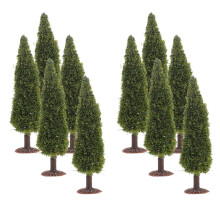 10Stk Kleine Grüne Plastik Tannenbaum Weihnachtsdeko