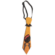 Halloween Printing Necktie Spooky Neckerchief Themed Scarf