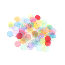 300 Peças Coloridas Transparentes Fichas De 19