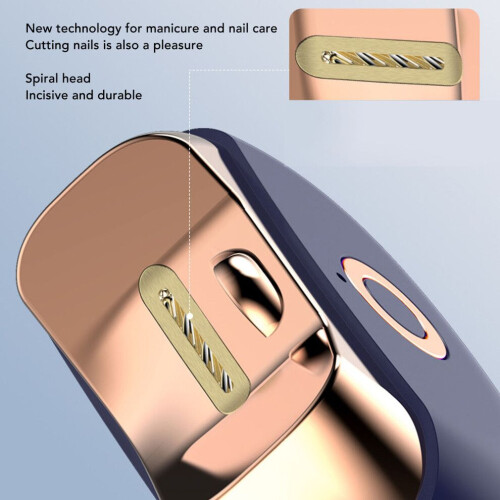 Coupe-ongles électrique sûr et efficace avec meuleuse intégrée - Type 1 2