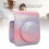 Pink Purple Rainproof PU Leather Camera Case for Mini 12 with Shoulder Strap 3