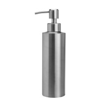 Holdbar sæbedispenser til bordplade, dispenser til flydende sæbe i rustfrit stål til daglig brug, elegant design tilføjer et strejf af klasse,