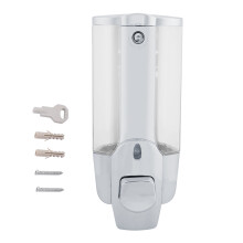 Geldispenser for dusjsåpe, lekkasjesikker og dryppfri design med enkel å installere, veggmontert manuell dispenser, gjenbrukbar innerbeskytter,