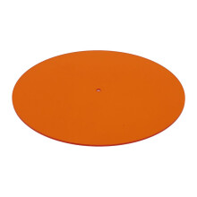 Acrylic Turntable Mat 12in Anti-Static Noise Reduction Orange