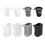 Hanging Fishtanks Plant-White round shape Suitable for thickne 2