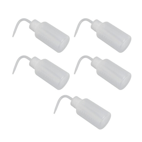 5 st säkerhetstvättflaskor plastklämflaska 2