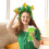 Fun Patrick's Day Shamrock Headband-Triple Leaf Top Hat 2