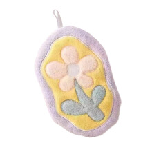 Gentle Skin Hand Towel Floral Design Super Absorbent-Purple