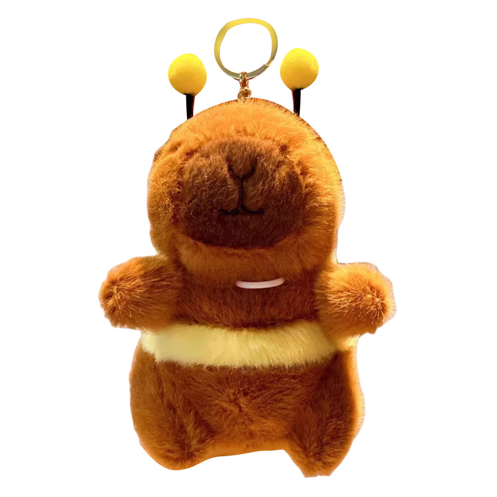 Capybaras Wing Vibrations Keychain With Plush Materials Stylish