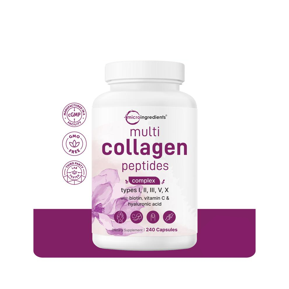 Micro Ingredients Multi Collagen Complex, 240 Capsules