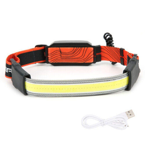 USB Rechargeable COB Headlamp Adjustable Headband for Outdoor Activities 1