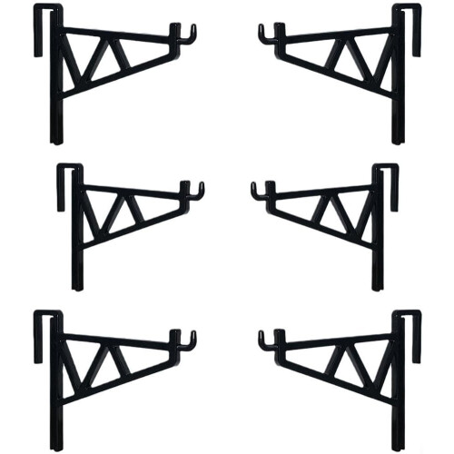 6Piece Beehive Frame Holder Bracket Rack Black Easy To Install Beekeepers Compatible With Various Hive Sizes 2