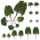 24 Pièces Arbres Miniatures Pour Paysage Chemin De Fer 1