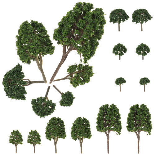 24 Pièces Arbres Miniatures Pour Paysage Chemin De Fer