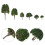 24 Pièces Arbres Miniatures Pour Paysage Chemin De Fer 4