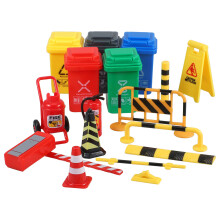 2 Sets Miniature Traffic Building Accessory Sand Table Street Layout
