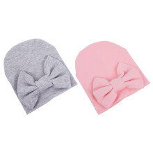 2Stk Baumwollmütze Turban Design Für Neugeborene