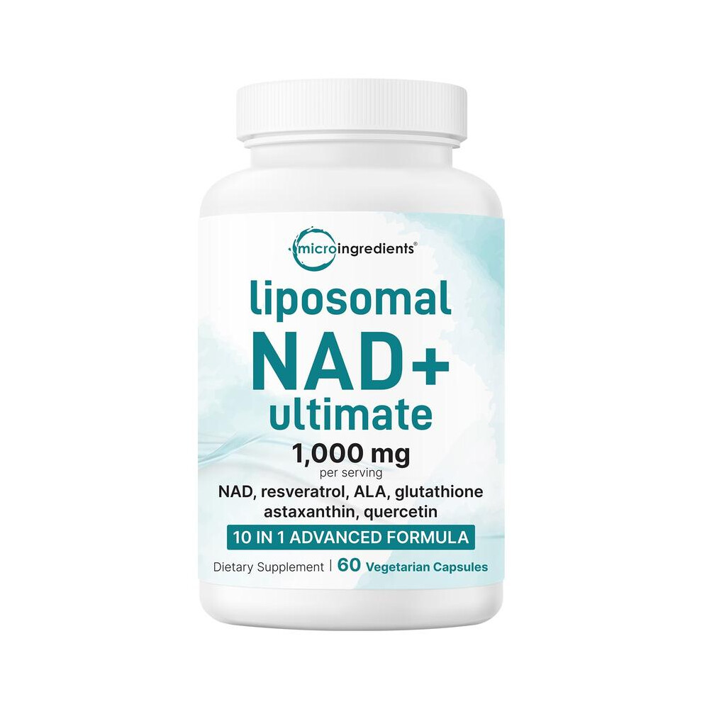 Micro Ingredients Liposomal NAD+ Ultimate 1,000mg, 60 Veggie Capsules