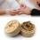 Box Vintage Ring Verpackung Holz Rund 9