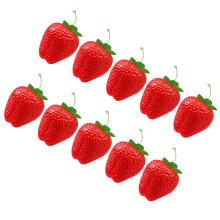 10Pcs Artificial Strawberry Simulation Fruit Model Educational